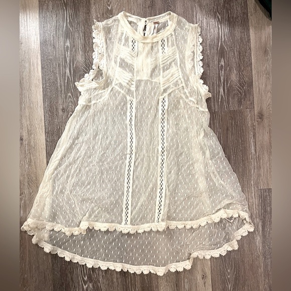 Free People lace top beach cover up, small - Picture 1 of 5